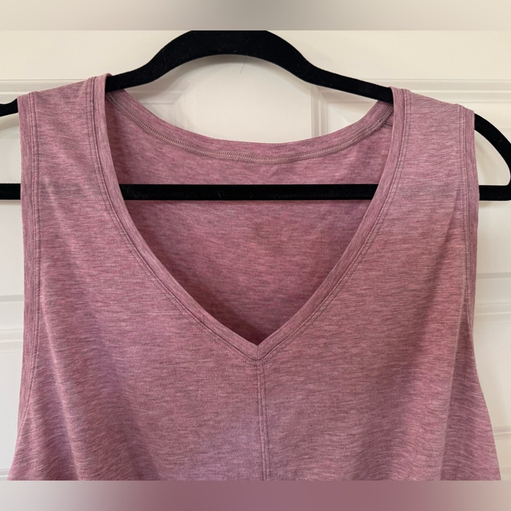 Lululemon Knot Gonna Fly Tank in Heathered Figue- Size 10? - Picture 2 of 11
